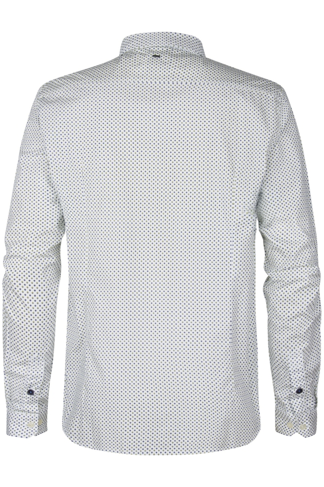 ALLOVER PRINT SHIRT MARINAFRONT M 1050 SIL405 0006 Chalk White